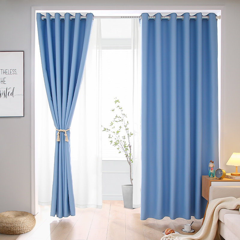 Accessories Dreamshu Curtains Free to install Shading Cloth Telescopic Rod Sunscreen Insulation 2021 New bedroom shading full