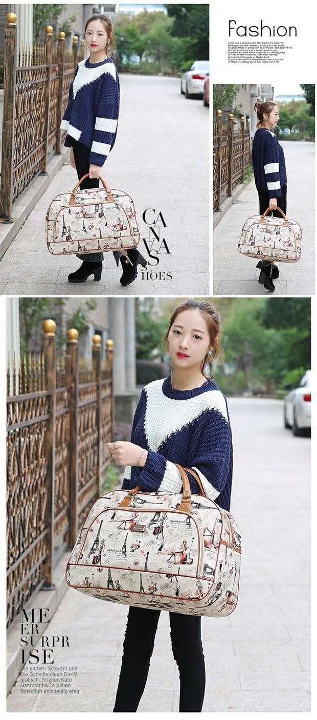 Lưu trữ vải di động công suất lớn túi hành lý công việc thủy triều lớn lưu trữ lớn du lịch túi du lịch - Túi du lịch