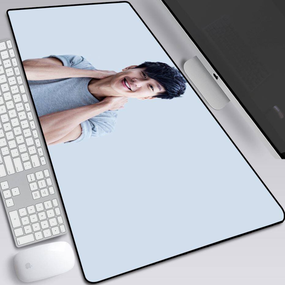 Custom Business Oversize Black Desktop Mat Student Lin Junjie Mouse Mat Oversized Non-slip Office Desk Mat