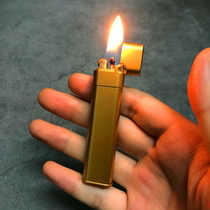 Creative ultra-thin Mini can be put in a cigarette lighter grinding wheel refueling old lighter personality custom-made