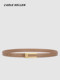 CARLE KELLEN belt women's genuine leather simple versatile belt thin summer decoration with skirt jeans ins