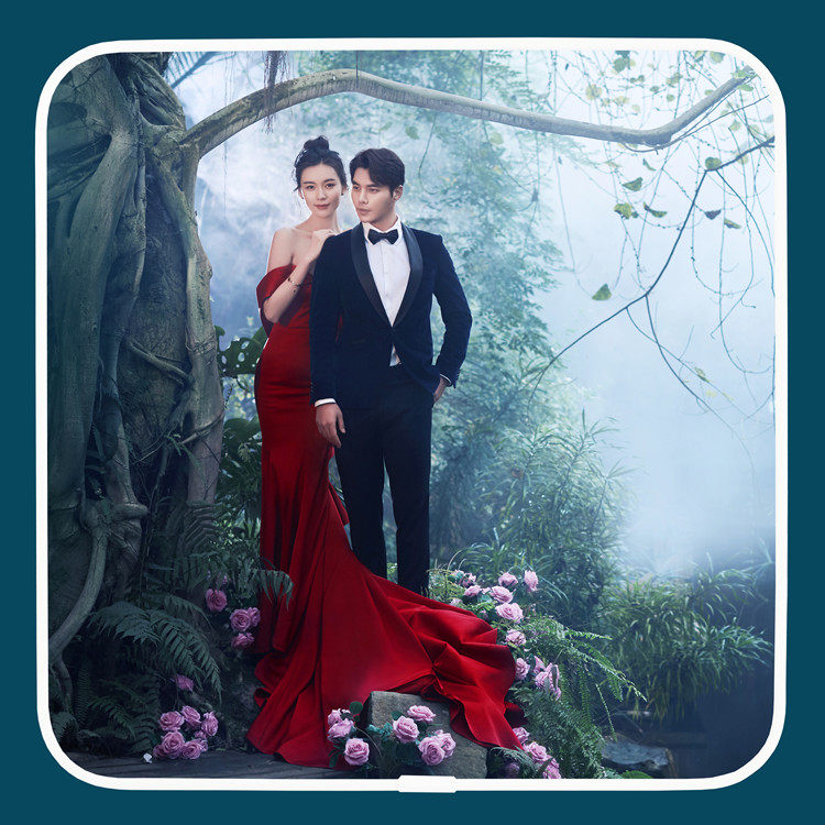 Ninth-house Wedding Photo Creative Crystal Baby Combination Baby Baby Baby Baby Baby Baby Battery Picture Frame Making