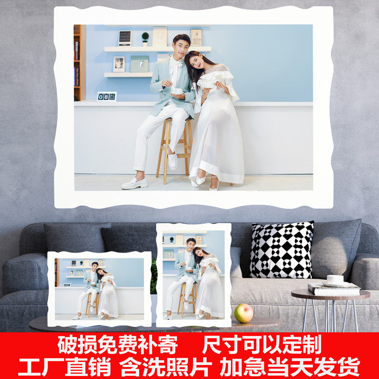 36-inch 48-inch minimalist Grand Han Crystal Full family Foodage Creative Pendulum Wedding photo Enlarged Photo Frame Hanging Wall Production