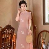 Ретро легкое ципао, китайский стиль, 2025 года, светлый стиль