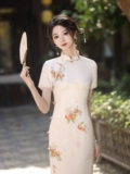 [Yao yao] Живое благосостояние специальное выстрел Cheongsam улучшение ежедневное платье