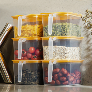 1.4L*6个厨房密封罐透明带盖保鲜盒