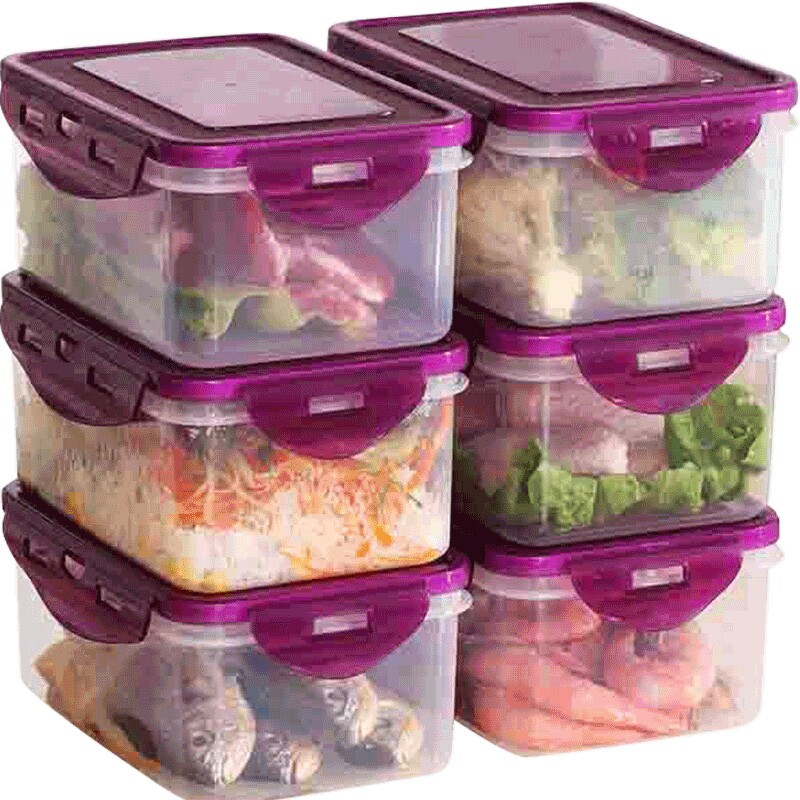 Heat resistant lunch box for men and women microwave oven heating with office worker refreshing with lid sealed containing box adult lunch bowl