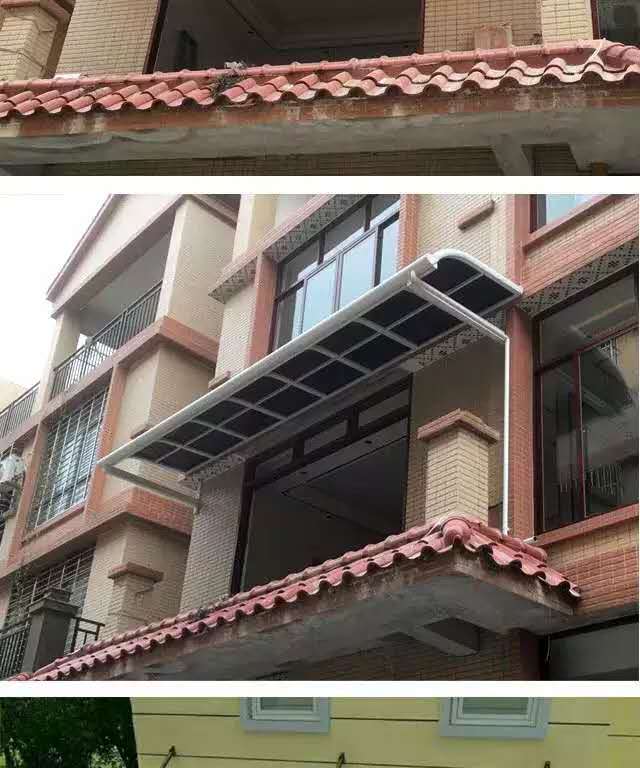 Aluminum Alloy Canopy Balcony Terrace Courtyard Awning Villa Window Roof Outdoor Canopy Parking Shed Household