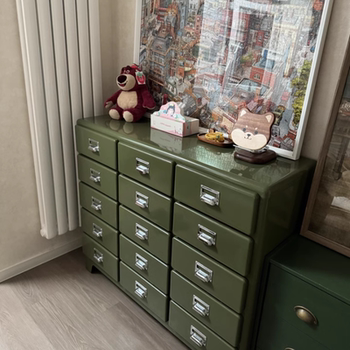 Wrought iron industrial style sideboard retro chest cabinet