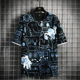 Tide, мультяшная тонкая базовая футболка с коротким рукавом с круглым воротником