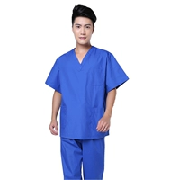 Мужской синий полиэстер хлопок v -neck