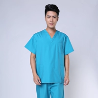 Мужское озеро голубое полиэстер хлопок v -neck