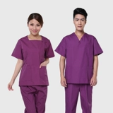 Хлопковая униформа врача, лонгслив, нарукавники, комплект, комбинезон, короткий рукав