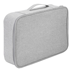 Effective Document Cosmetics Bag, Household Instruction Manual Storage Box, Real Estate Red Book, Valuables Storage Box, Certificate, Vaccine Household Registration Book, Document Information Card Bag, Passport Portable Storage Box, Large Capacity
