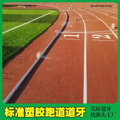 Plastic field runway road teeth Sports field Aluminum alloy road teeth Rubber runway road teeth lawn edge banding sand bar
