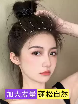 Wig piece female head hair replacement fluffy patch hair piece hair piece artifact invisible thickening wig hair piece on both sides