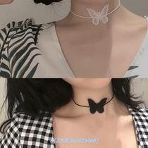 Super Fairy Butterfly Necklace Women in Clockchain Sexy Network Red Han Edition Students Hundred and Simple Accessories