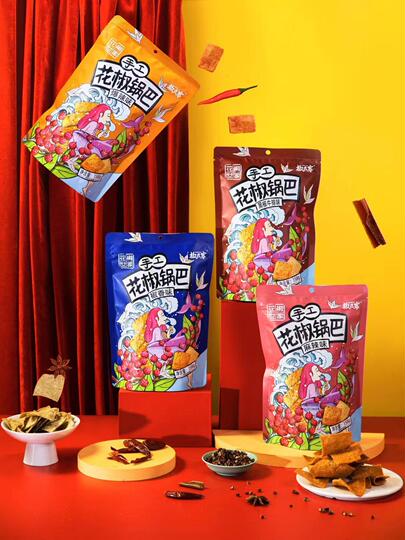 Sichuan pepper family Jiaobake handmade Sichuan peppercorn crispy rice 158g Spicy fried chili fragrant black pepper crispy rice crispy rice office snacks