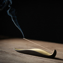 Ceramic incense insert line Incense insert creative line Incense lying incense box Sandalwood agarwood incense burner incense holder Lotus leaf Buddha book Lotus flower