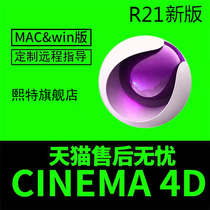 C4D Chinese software Cinema 4DR 22 Support MAC template material remote installation customization service