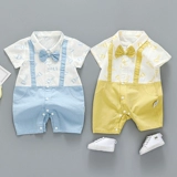 Детская осенняя пижама для новорожденных, боди, тонкий детский хлопковый летний лонгслив