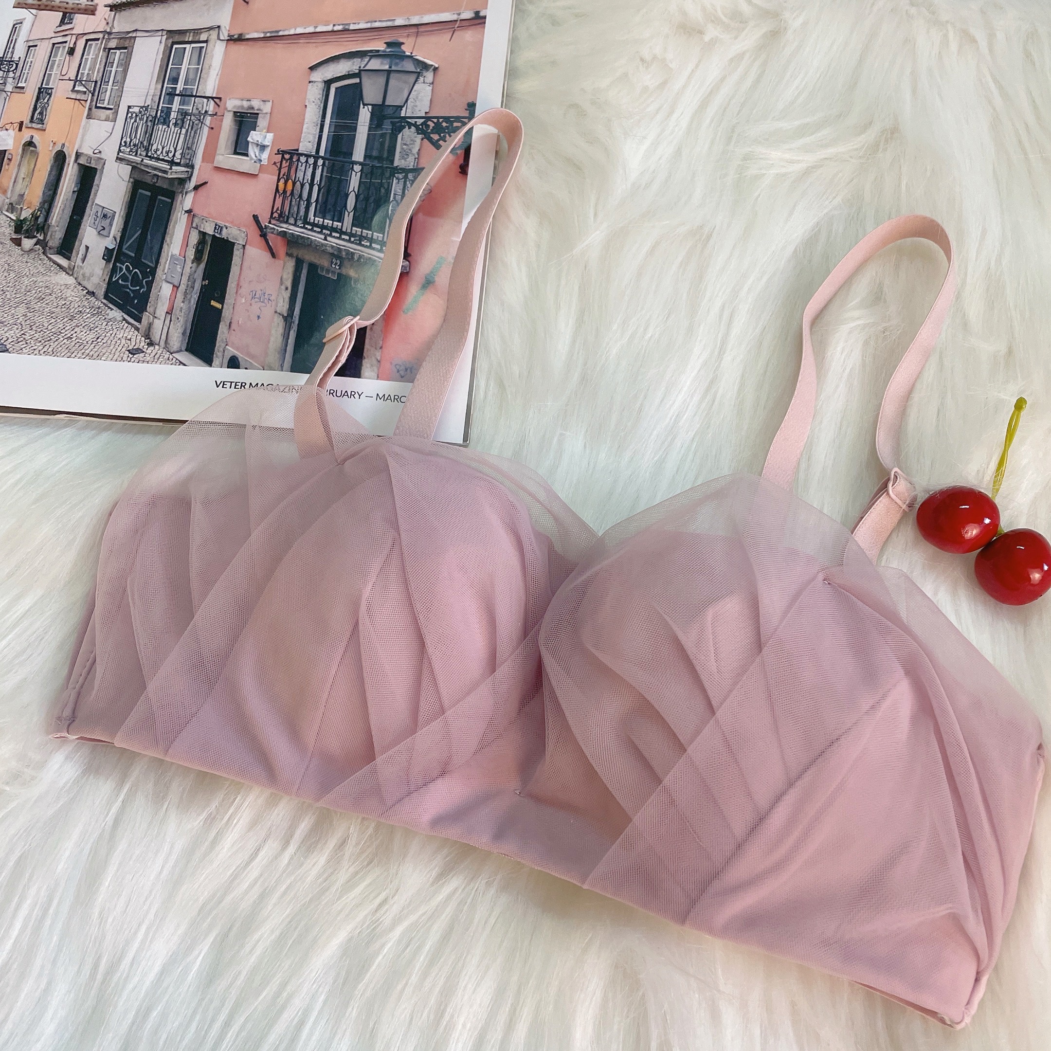 Deep alley hominin Breasted Underwear Small Chest Coalesch Without Steel Ring No Shoulder Strap Closeted Breast Anti Sagging Wrap Bra Bra Hood