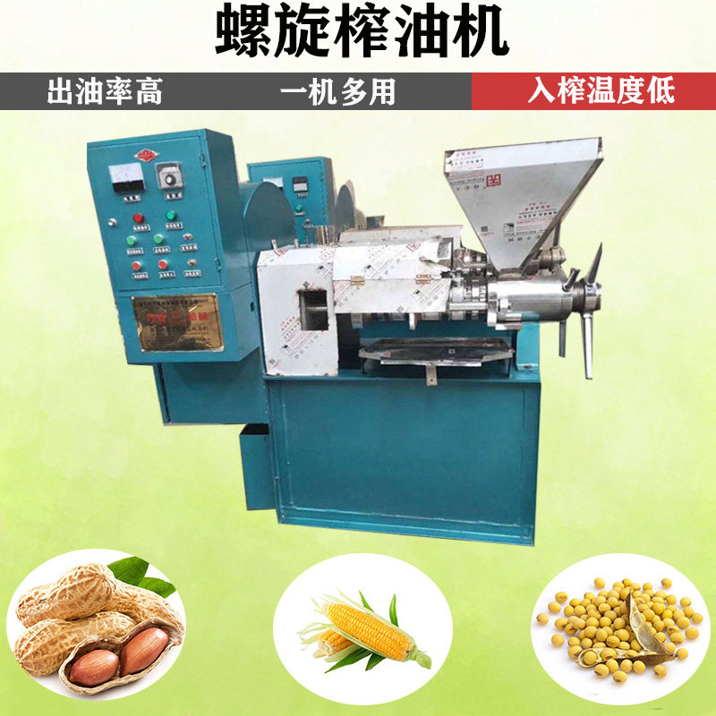 Peanut Rapeseed Spiral Oil Press Commercial Tea Seed Walnut Soybean Sesame Fryer Small Household Oil Mill Large