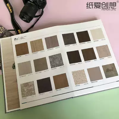 Foshan paper love creative manufacturers professional custom veneer color card board board building materials Model Book custom