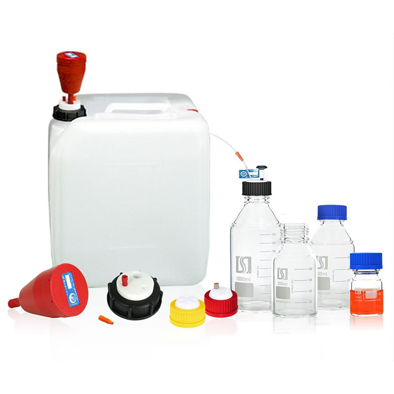 流动相废液桶过滤器 瓶盖GL45/S60溶解瓶盖 活性炭过滤器