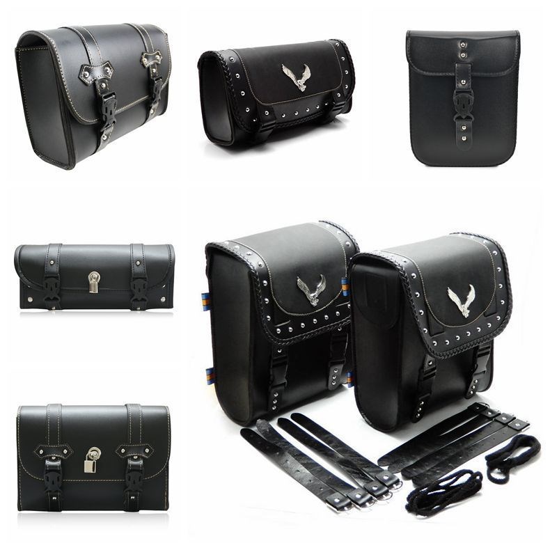 Retro Motorcycle Side Bag Size Tortoise Electric Car Hanging Bag Front And Rear Riders General Locomotive Retrofit Waterproof Tailo-Taobao