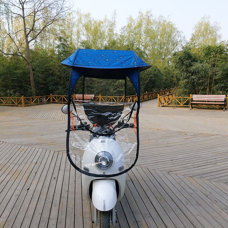 Electric car canopy canopy thickened carport umbrella locomotive sunshade new electric car sunscreen rainproof windshield