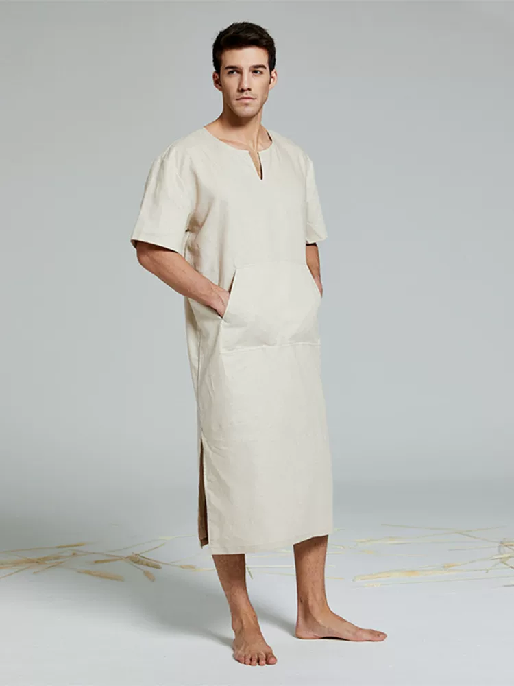 Summer thin bathrobe, cotton pijama, oversize, plus size