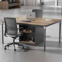 Office Furniture New Rectangular Desk Conference Table Party Table Multiperson Conference Negotiation Table 1 m 6 small meeting