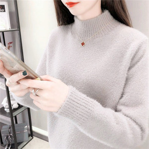 春秋新款韩版拼色宽松条纹长袖