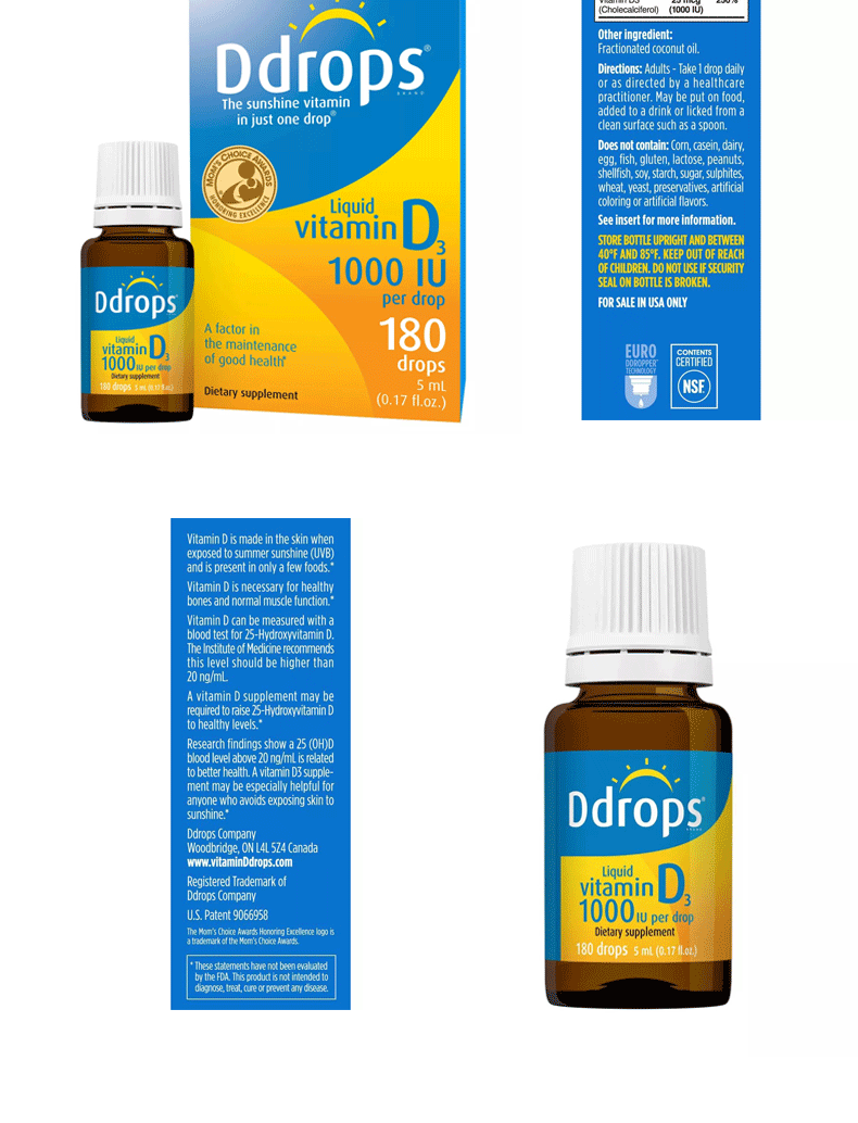 Ddrops孕妇维生素D3滴剂