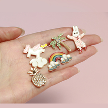 Anti-walking light chest pin button Delicate Invisible Concealed Buttondown Shirt Decoration Buckle Cute Day Ensemble Decorated Female Butterfly Chest Flower Free