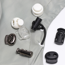 Plastic spring buttoned cloak rope pumping rope trouser leg adjustment suspension bell Sport clothes buckle regulation Lower hem Pig Nose Button