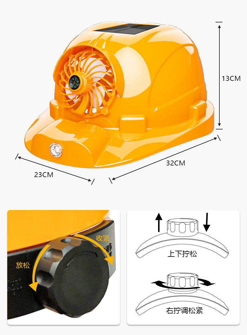 Шлем, солнцезащитная шляпа, летний дышащий вентилятор на солнечной энергии, защита от солнца 淘宝心选 