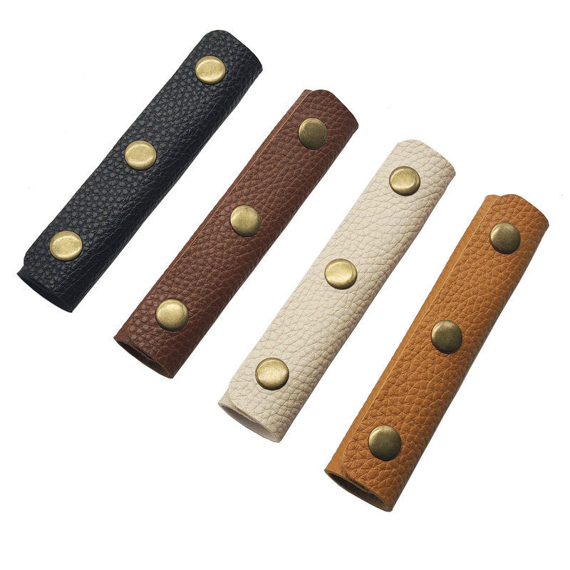 Leather Suitcase Bag Wallet Anti-Slip Handle Luggage Bag Protector Shopping Bag Strap Hand-Carrying Pressure-Reducing Leather Cover
