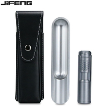JIFENG cigar cutter lighter set metal creative ashtray punch alloy ash holder portable set