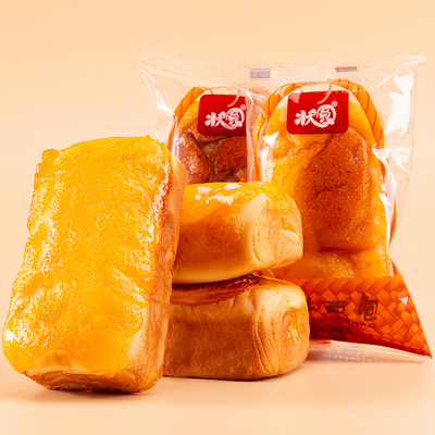 状圆岩烧芝士面包400g