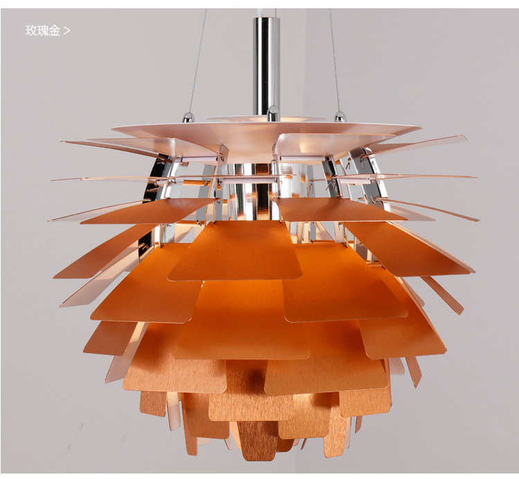 Ресторан люстра 丹麦ph松果吊灯北欧千叶片餐厅吊灯北欧创意卧室别墅设计师款吊灯