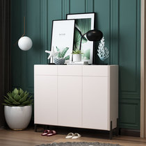 Shoe cabinet Entrance cabinet Light luxury household door large capacity entrance hall cabinet Modern simple Nordic white locker