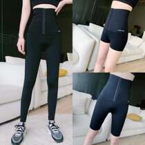 Kaka with the original 12-row buckle 3 points 5 points 9 points belly pants high waist hip body shaping waist fitness yoga pants