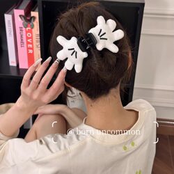 cute Little Hand Clip Cartoon Gloves Stylish Creative Hair Accessories 2025 New arrival Mickey Hair Tie Headwear Accessories for Women