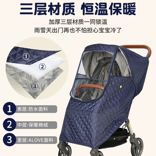 Ветрозащитная коляска, детский ветрозащитный чехол, удерживающий тепло защищающий от холода универсальный ветрозащитный дождевик
