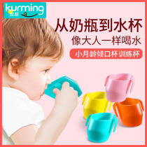 Baby learning drinking cup tilting cup Training drinking cup Drinking milk anti-fall household open cup Baby childrens water cup