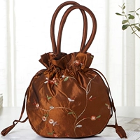 Кофе цвет вышитая сумочка