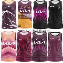 New product 2024NRL Australia Brisbane Broncos tops rugby uniform vest Broncos Rugby