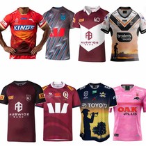 新品NRL布里斯班野马土著军团纪念版短袖橄榄服球衣Rugby jerseys